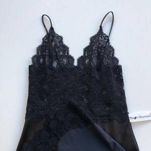 Sexy black lingerie slip size Small